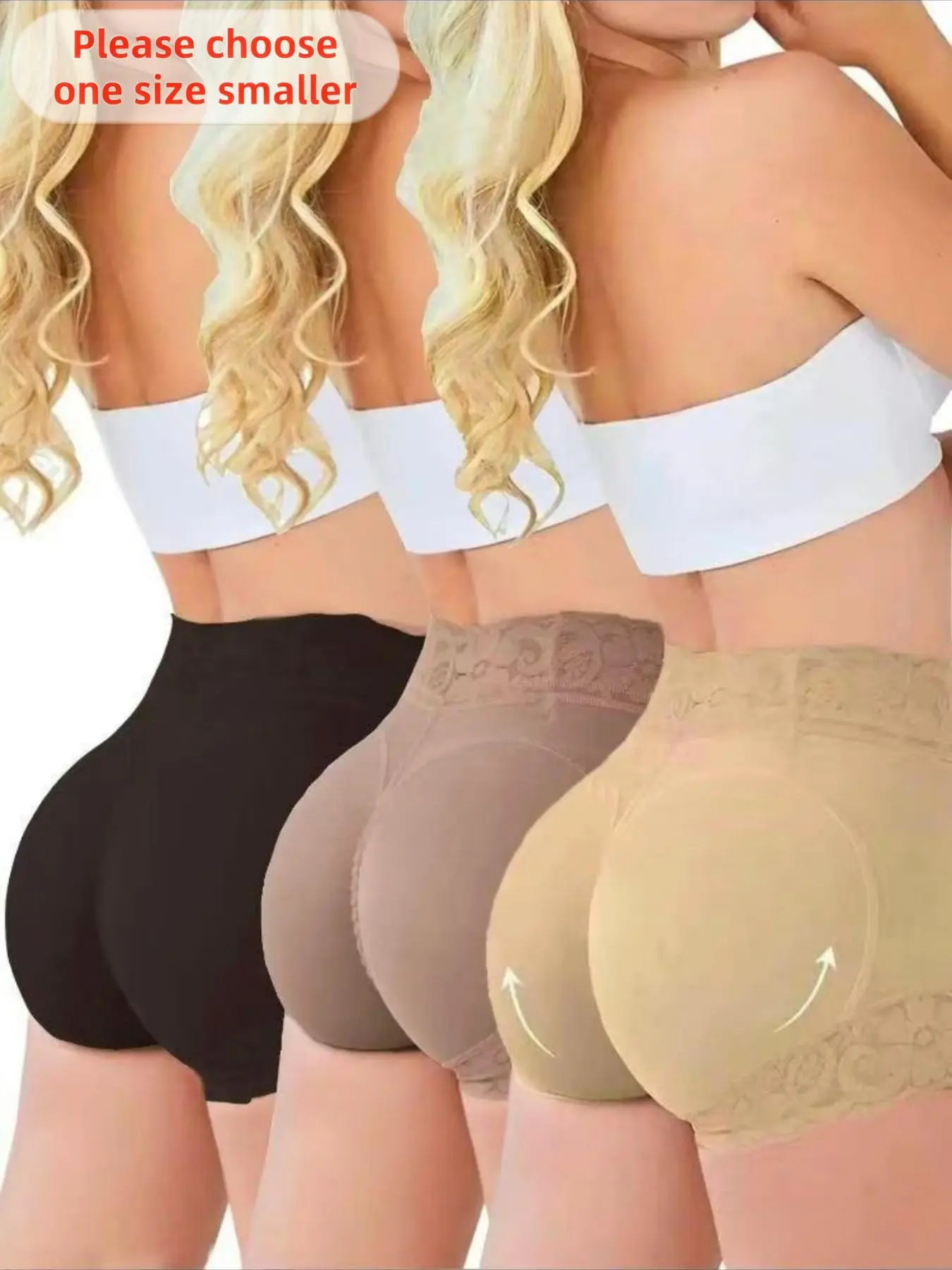YZY Women's Plain Basic Contrast Lace Casual Aesthetic High Waist Garment Smooth Shapewear Shorts, Tummy Control Butt Lift Shapewear Bottoms, Ladies Valentine's Day Gift, Gift for Her, Underwear