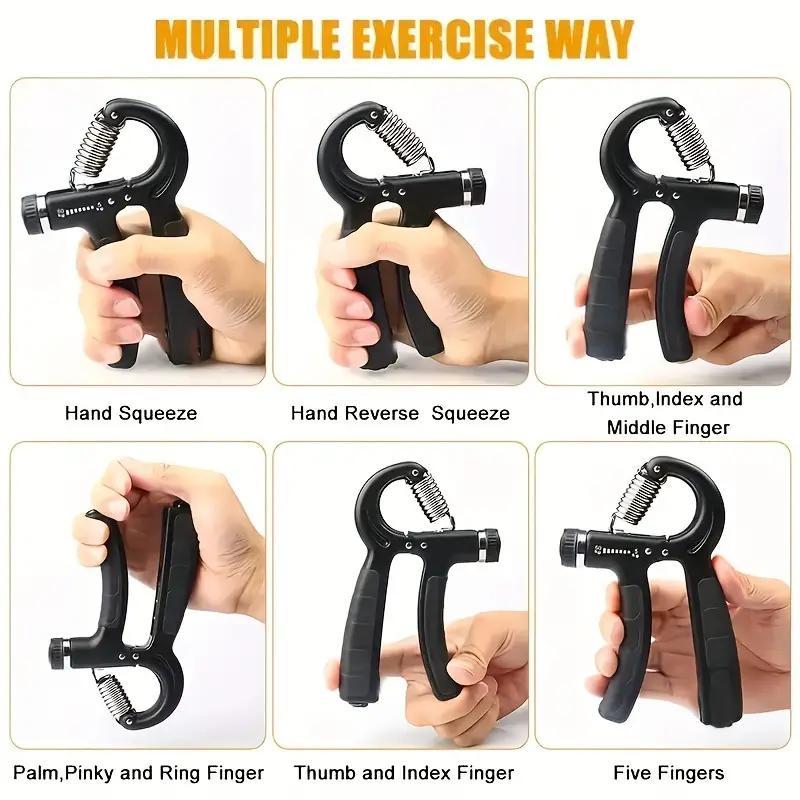 Resistance Adjustable Grip Strength Trainer, Forearm Strength Trainer, Hand Strength Trainer for Muscle Training and Injury Recovery, Hand Grips for Strength Training, Hand Gripper Strengthener