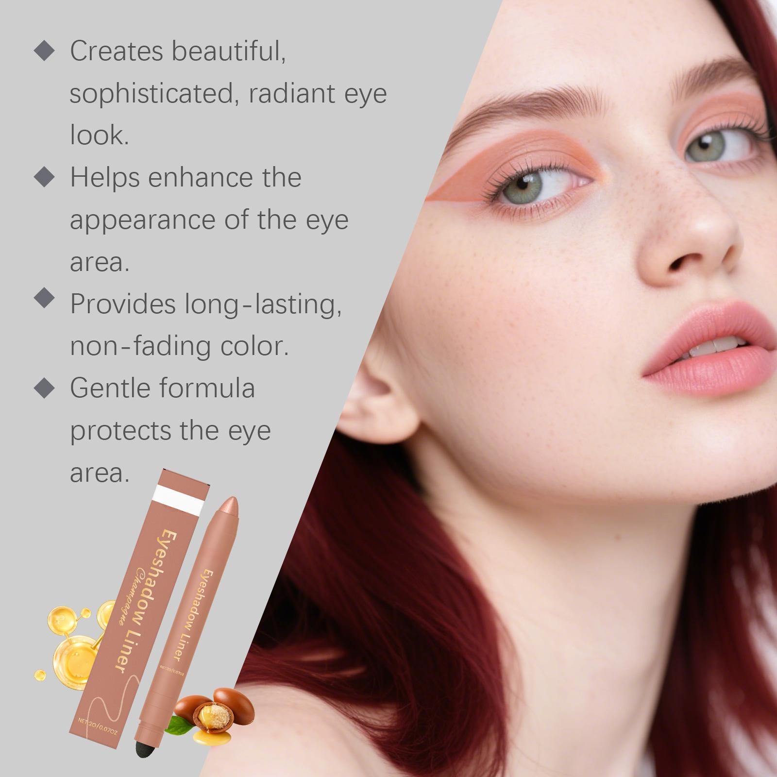 This Two-In-One Eyeliner Pen Provides A Smooth And Colorful Outline That Is Easy To Apply And Makes The Eyes Look Dazzling.It Is A Fashionable Eye Makeup Eyeliner Pen