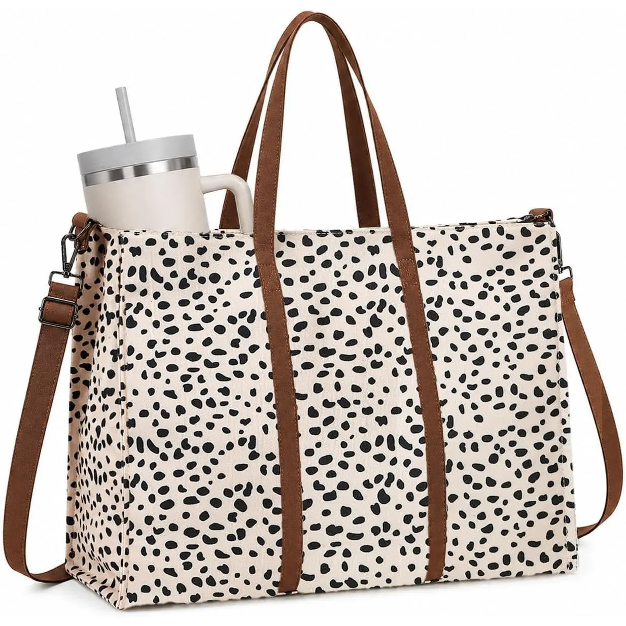 Women's Work Tote Bag with 15.6 Inch Padded Laptop Compartment, Teacher Nurse Bible Bag
