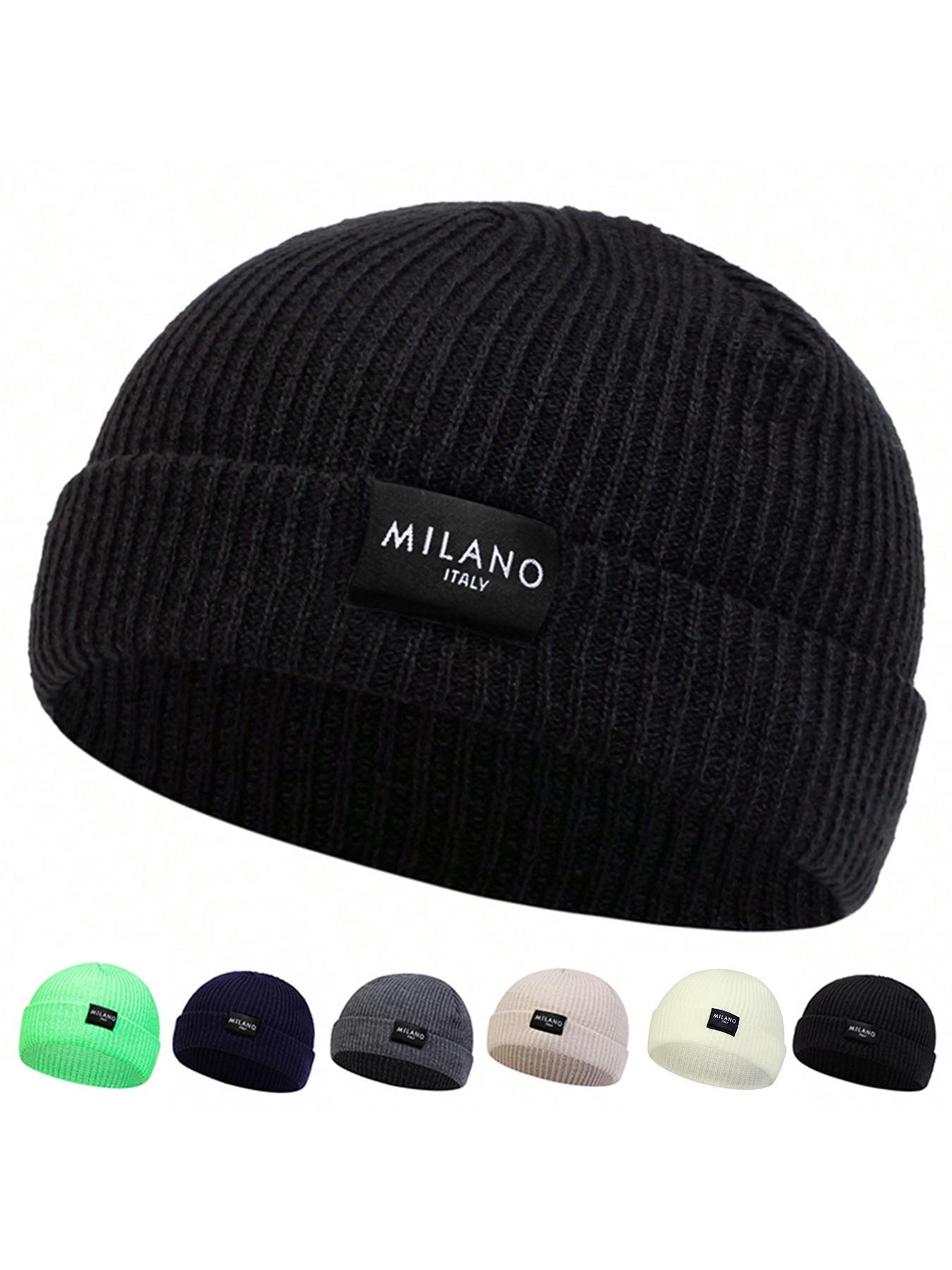 Unisex Casual Letter Beanie Hat, Trendy Soft Comfy Beanie Cap, Fashionable Hat for Fall & Winter for Men & Women for Daily Wear Adjustable Caps