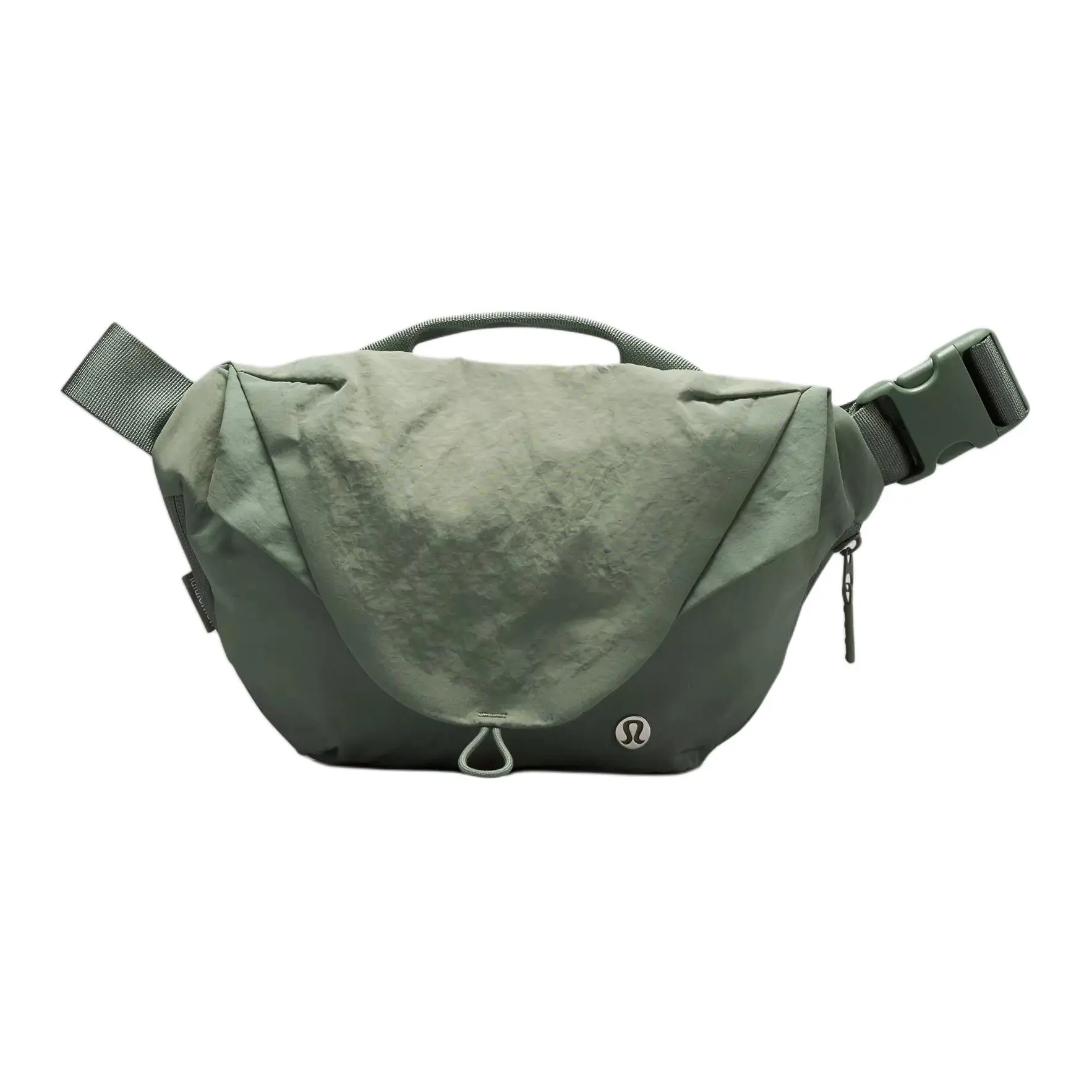 Lululemon Curved 3L Magnetic Closure Waist Pack for Men, Stylish Recycled Nylon, Grey Eucalyptus