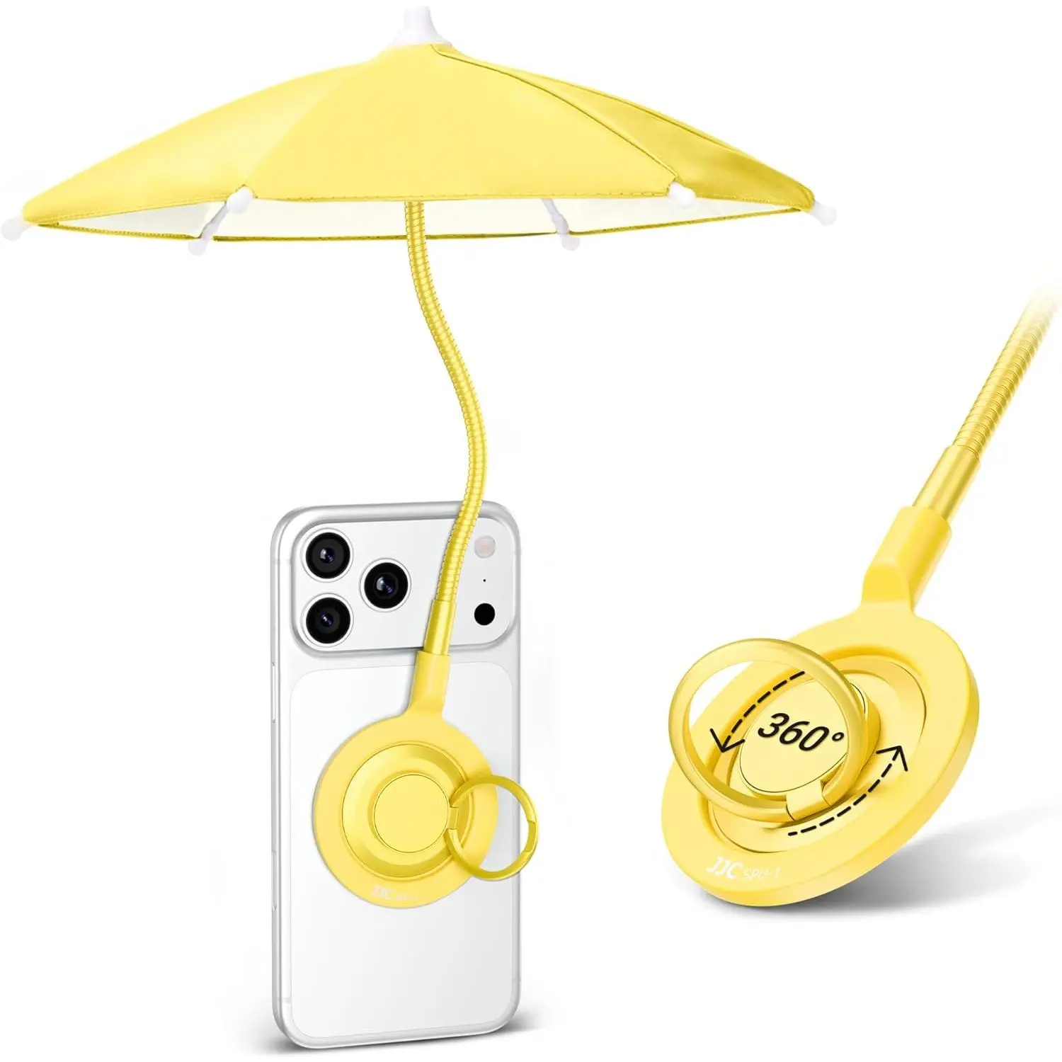 Cellphone Umbrella for Sun, Cute Phone Umbrella Sunshade with 360°Adjustable & Rotatable Phone Ring,Outdoor Anti-reflective Sun Visor for Cellphone/Android/Kindle  Essentials