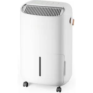 Dehumidifier for Basement,,Bathroom,Bedroom 45 pint/Day 4500 Sq ft Dehumidifiers with Drain Hose,Intelligent Humidity Control,3 Modes,24H Timer,Auto Defrost, Lock (45Pint)