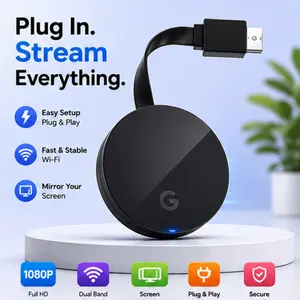 Phone to TV Wireless HDMI Adapter, Screen Mirroring Dongle with Miracast Support, HD Display Receiver for Monitor Projector