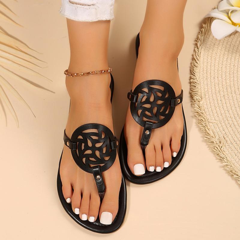 (New)Women's Flip Flops Comfortable Soft Cushion Slide Slip on Summer Beach Thong Flat Sandals