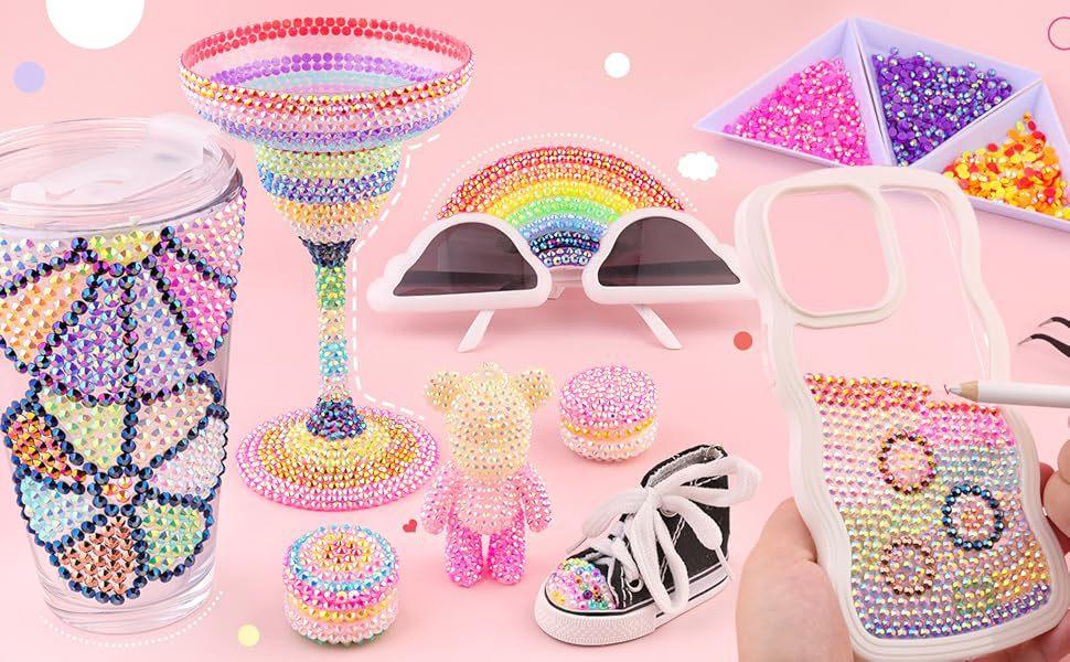 32000Pcs Jelly Rhinestones for Bedazzling Kit, 40-Color 3mm Flatback Resin Gems, DIY Nail Art Craft Supplies for Custom Phone Case Shoes Cup, Aesthetic Gifts for Women Teen Girls Color  Flat Drills Jelly Water Diamonds  Jewelry Apparel Nail Art Decoration