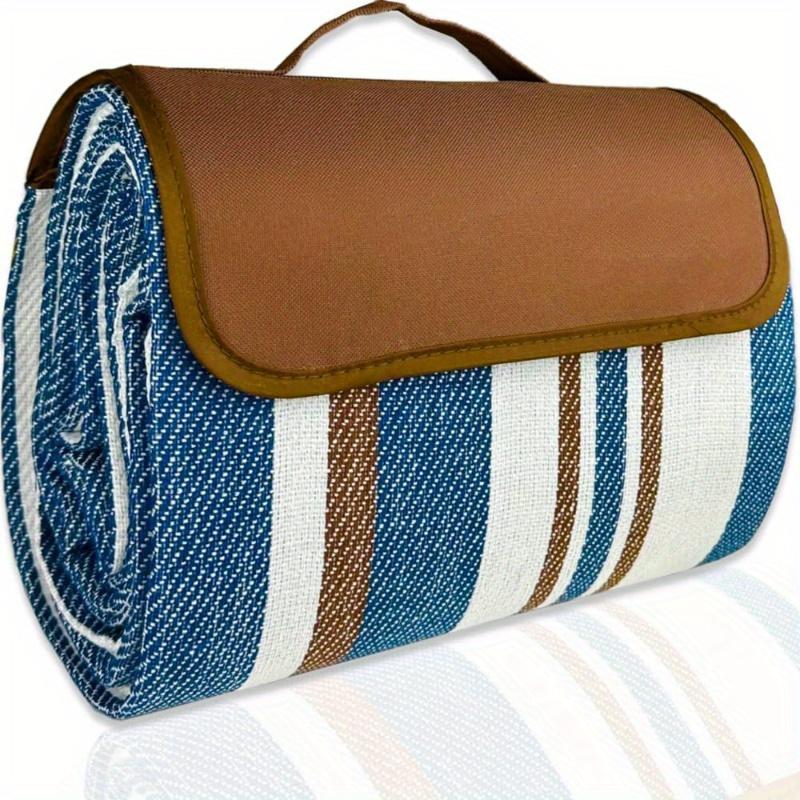 Camping picnic blanket, outdoor picnic blanket, outdoor tote bag, spring and summer camping blanket, very suitable for the beach