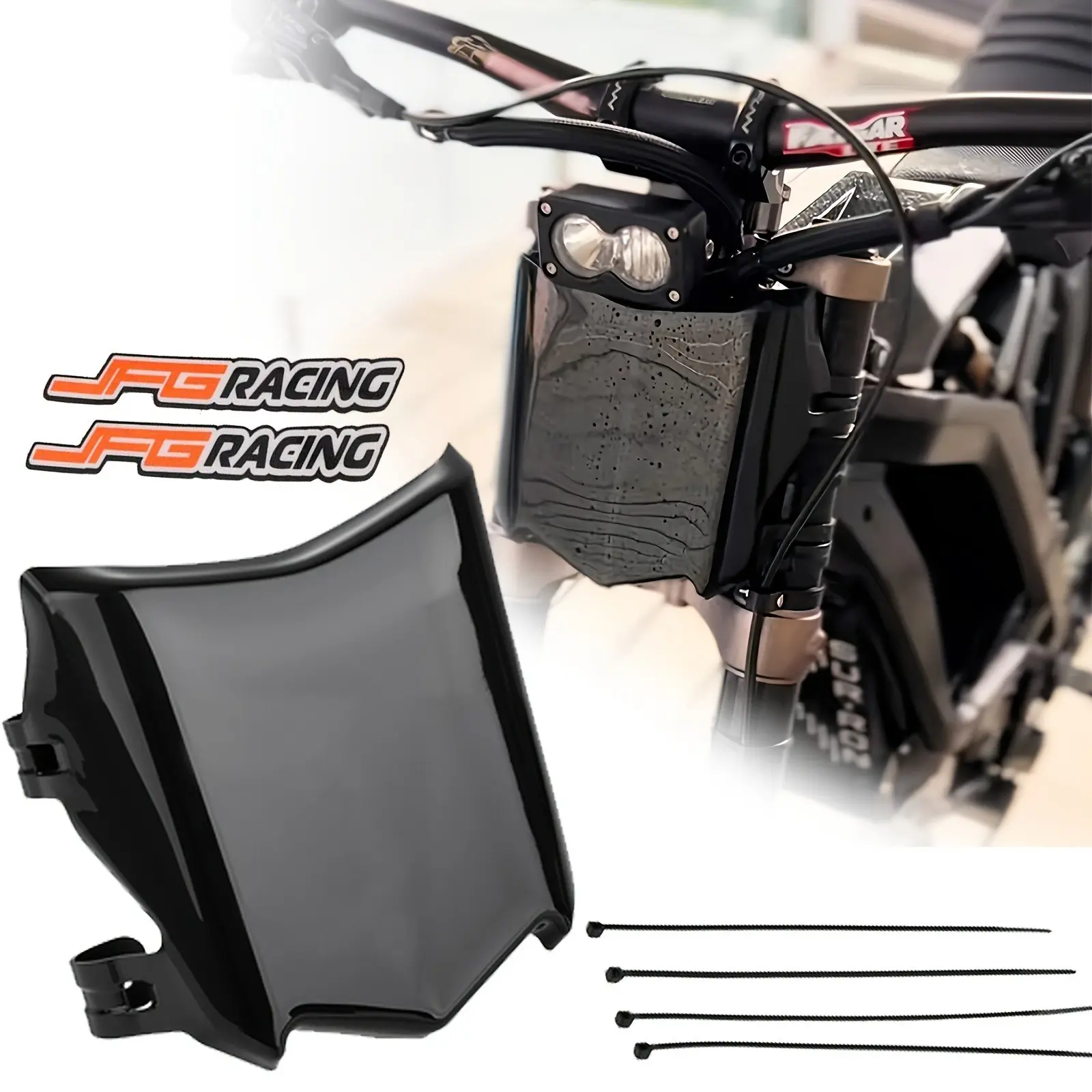E Bike Front Number Plate Thicker Plastic, Replacement Front License Plate, Compatible with Surron Light Ultra Bee S X, Super 73, Talaria Sting, Mx3 R, Mx4, Mx5 Pro, E Ride Pro