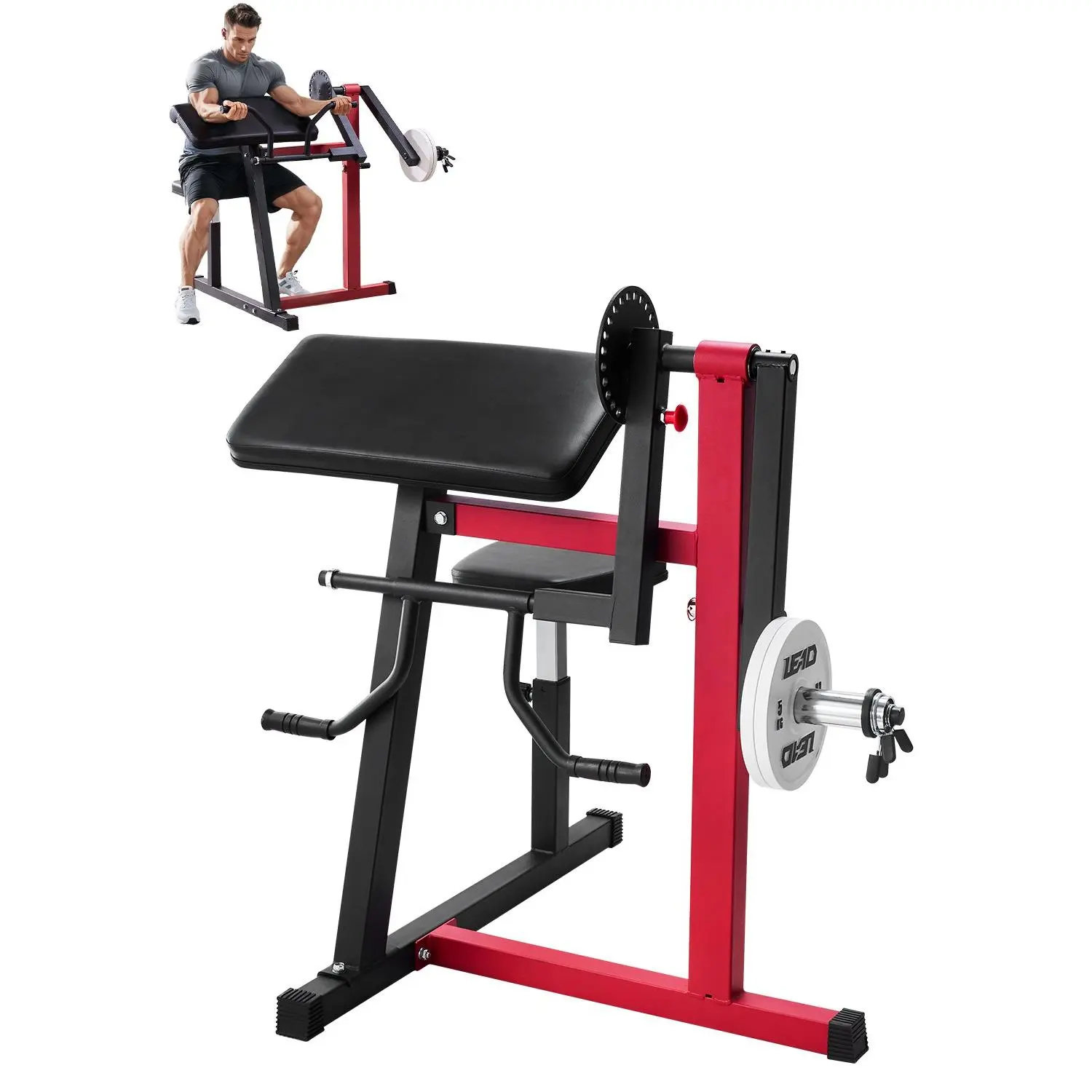 VEVOR 2-in-1 Preacher Curl and Triceps Extension Machine