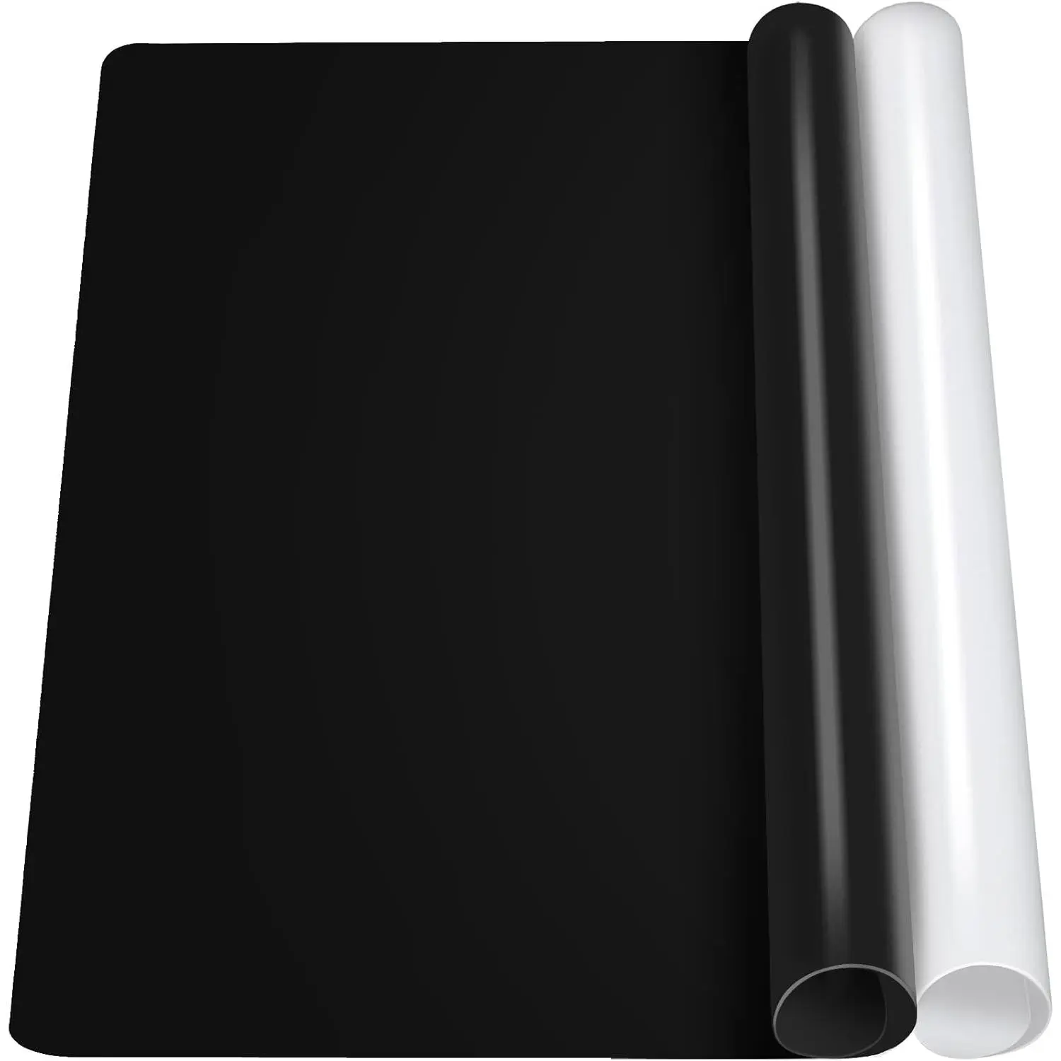 Silicone Mat for Resin Molds, 2 PCS 15.7" x 11.7" Play Dough Mat, Silicone Mats for Crafts, Jewelry Molds Mats, for Resin, Clay, Paint, Black & White