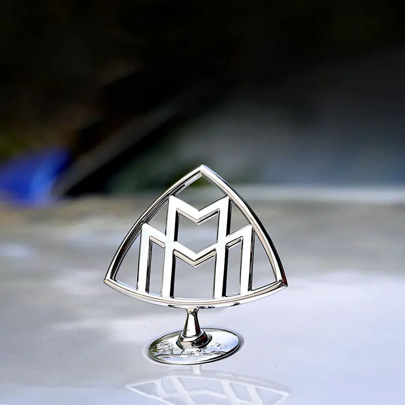 For MAYBACH S500 S600 V12 V class modified trunk logo front hood emblem window sideways badge central control MAYBACH logo sticker Car Stickers