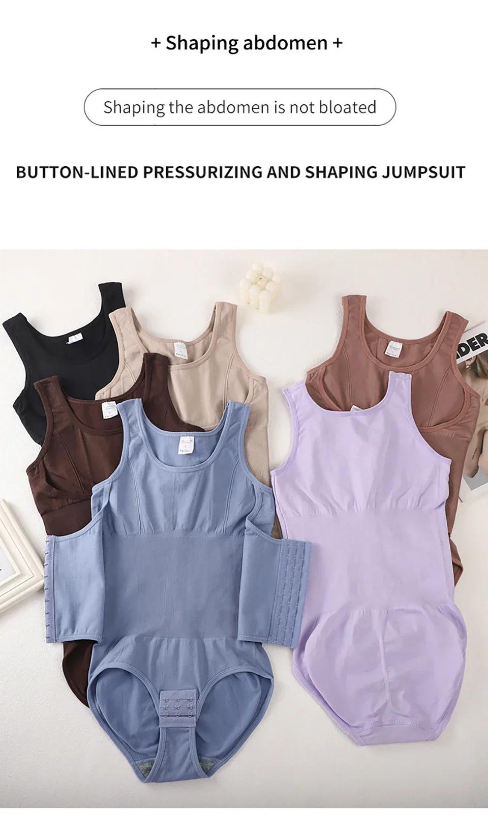 Women Zipper Bodysuit Shapewear For Daily Wear And Posture Support, Integrated Belt Body Shaper Top With Tummy Control, Waist Support, Firm Compression