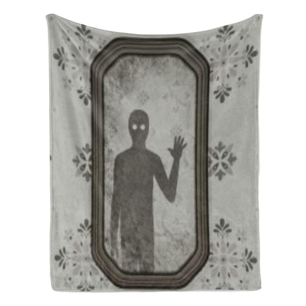 Rusty Lake Theme Flannel Blanket Surreal Mystery Game Throw Soft Cozy Plush Blanket for Couch Sofa Bed Indie Puzzle Art Aesthetic Home Decor Lightweight Travel Blanket Gamer Fan Collection Gift All Season Comfort Decorative Bed Cover