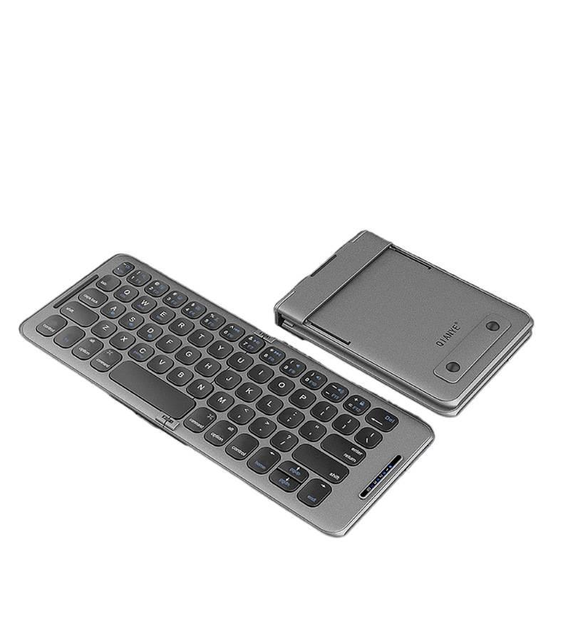 80% off Mini Bluetooth Folding Keyboard Three-Channel Three-System Universal Keyboard Portable Silent Keyboard