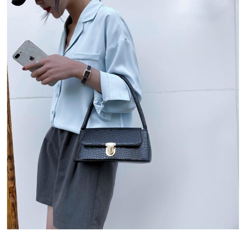 Women's Bag Popular Versatile Stone Pattern Shoulder Armpit