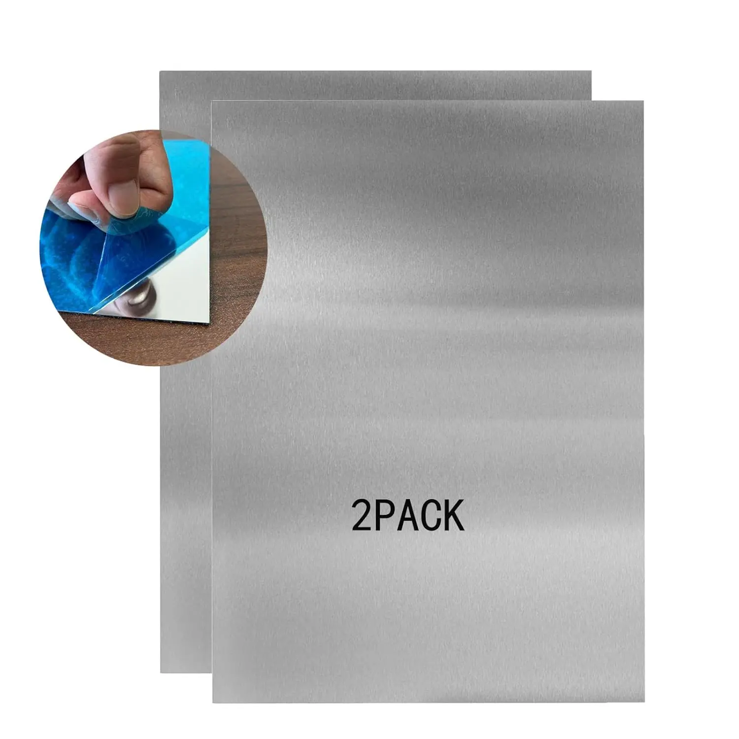 430 Stainless Steel Metal Plates, 12" x 6" Inch, Suitable for  Installation Plate Walls, Suitable for Metal Plates in processes, Kitchens, and Offices (2, 0.5mm Thick)