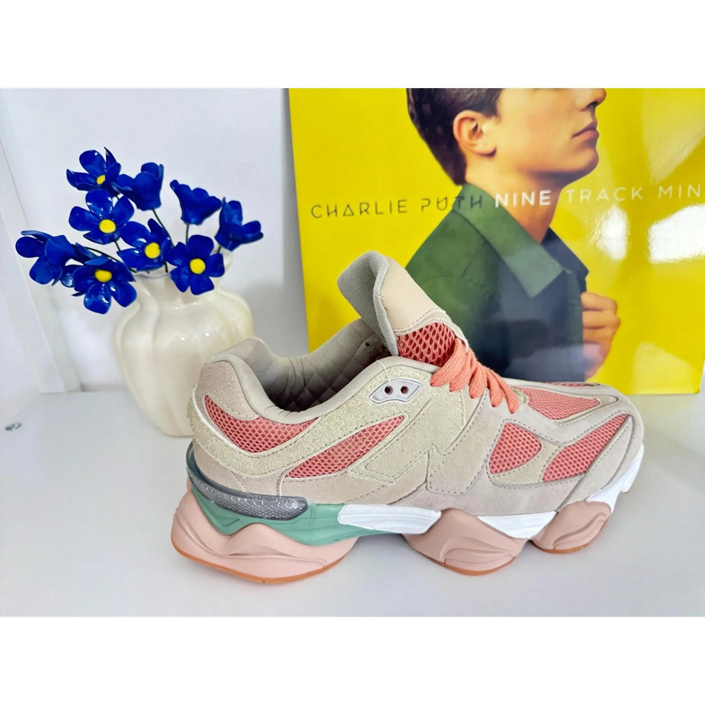 Women Retro Chunky Sneakers, Mesh Suede Patchwork Dad Shoes, Casual Thick Sole Platform Walking Shoes For Daily Wear