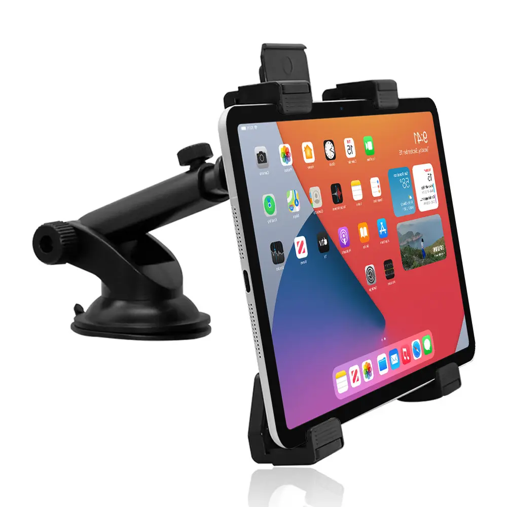 Vacuum Suction Tablet Phone Holder For Car Dashboard/Windshield/Desktop/Wall, Tablet Mount For Car, Universal 7-11inch Adjustable Ipad/Iphone/Galaxy Cellphone Stand, Cell Phone Holders