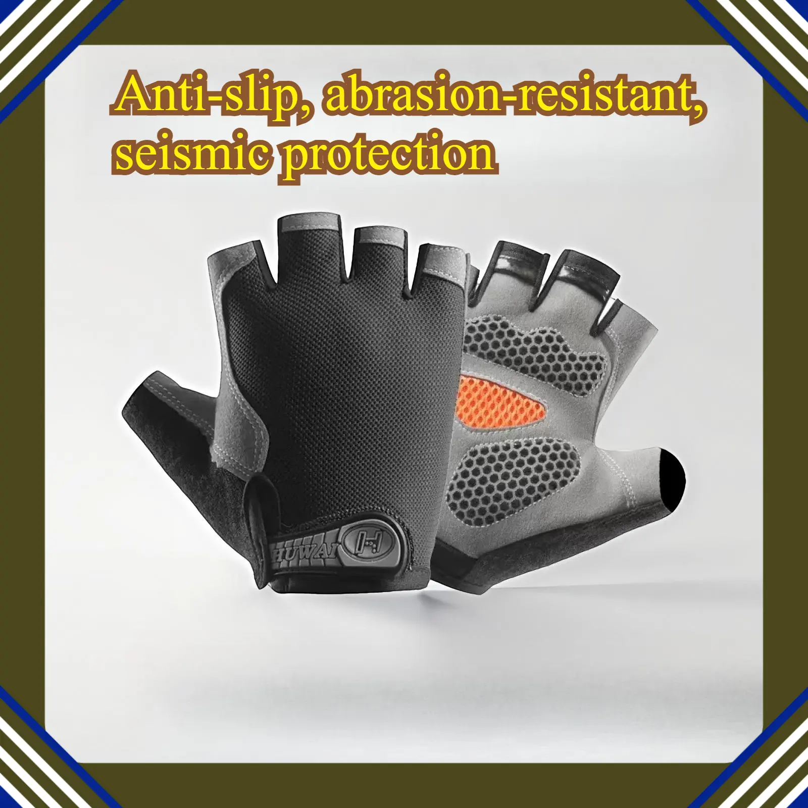 New Sports Gloves Half Finger For Men Women Outdoor Cycling Gym Workout Fitness Breathable Mesh Mittens For Running Bike Driving Daily Wear Soft Thin Gifts Black Grey Orange Cycling Gloves
