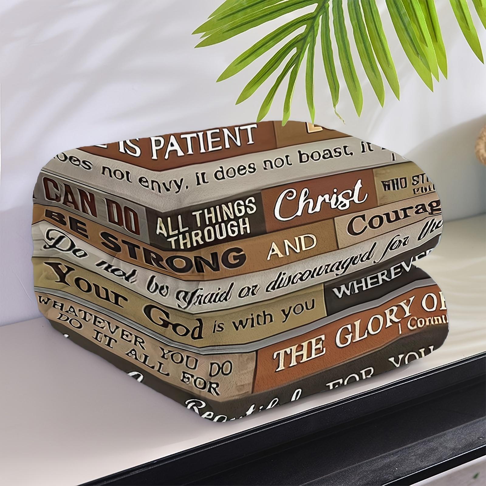 Faith Series Fleece Blanket Super Soft Warm for Home Office Leisure Air Conditioning Multi-functional Lightweight Cozy Blanket Perfect for Camping Travel Daily Use