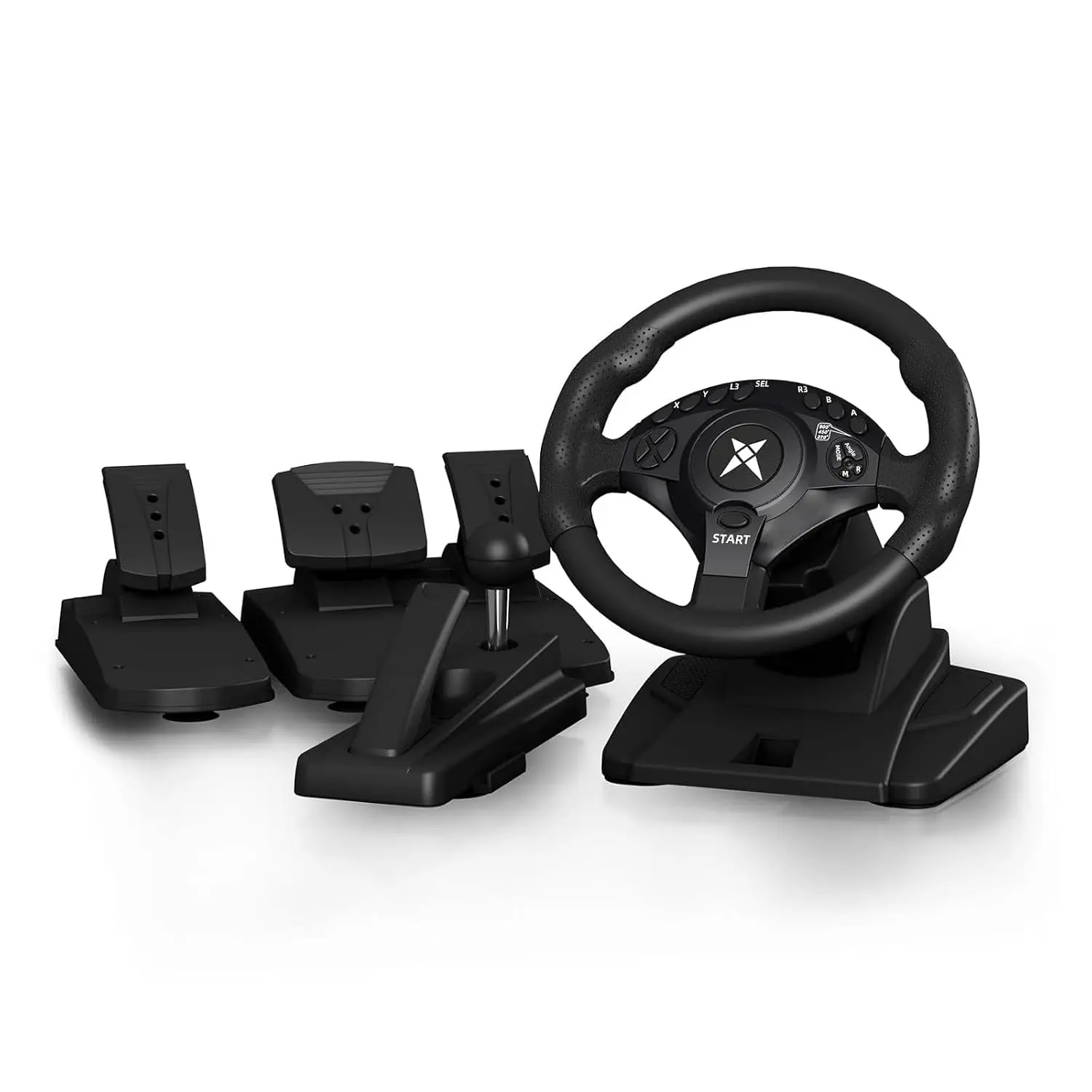 NBCP F9 Pro PC Racing Wheel with 6-Speed H-Pattern Shifter and Linear Pedal