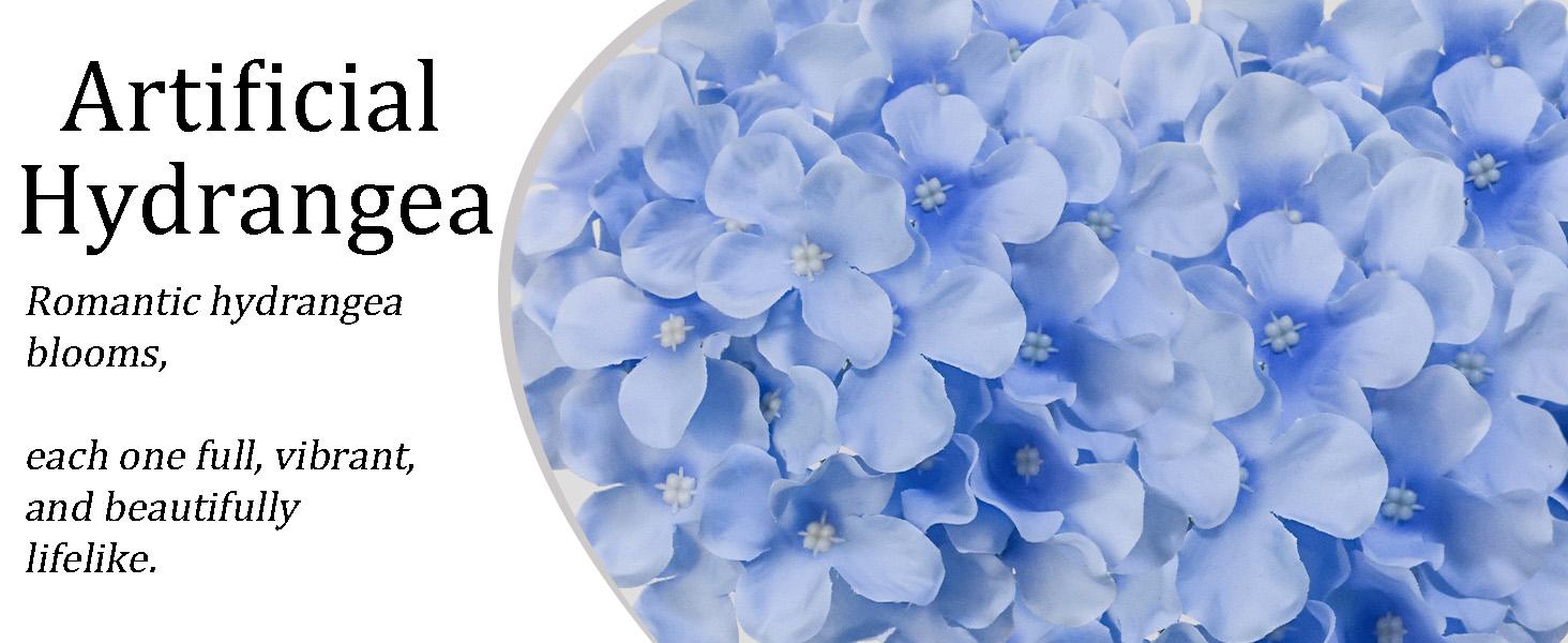 Dark Red Hydrangea Artificial Flowers Bulk, 30 Pcs Faux Hydrangea Flowers Heads, Artificial Fake Silk Hydrangea Flowers with Stems, Red Flowers Artificial for Decoration Wedding Décor