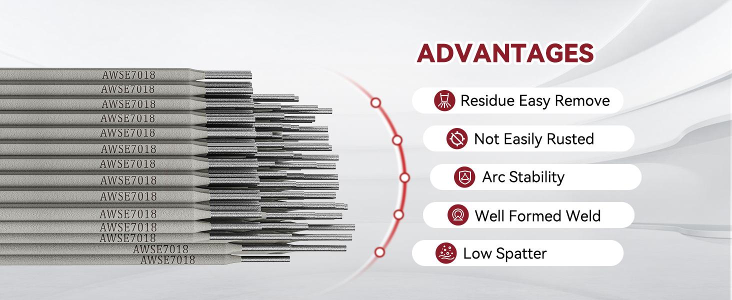 E7018 Rod 1/8'' 10LB Low Hydrogen Carbon Sticks Electrodes, Rods ARC Equipment