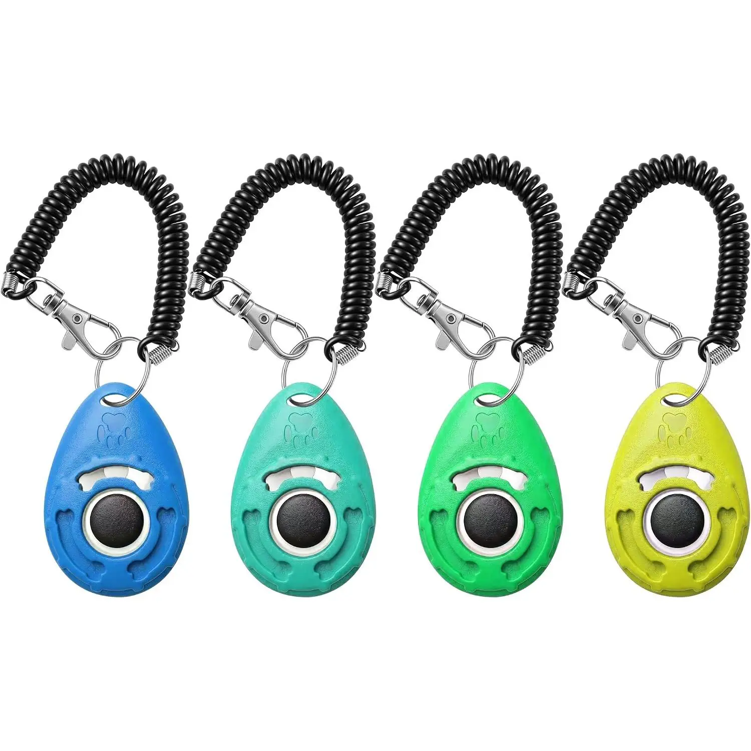 Clicker with Wrist Strap -   Clickers for Puppy, , Potty, Bird, Horse, , Trainer  Tools, Behavior  ( + Jade Green + Blue + Lime Green)