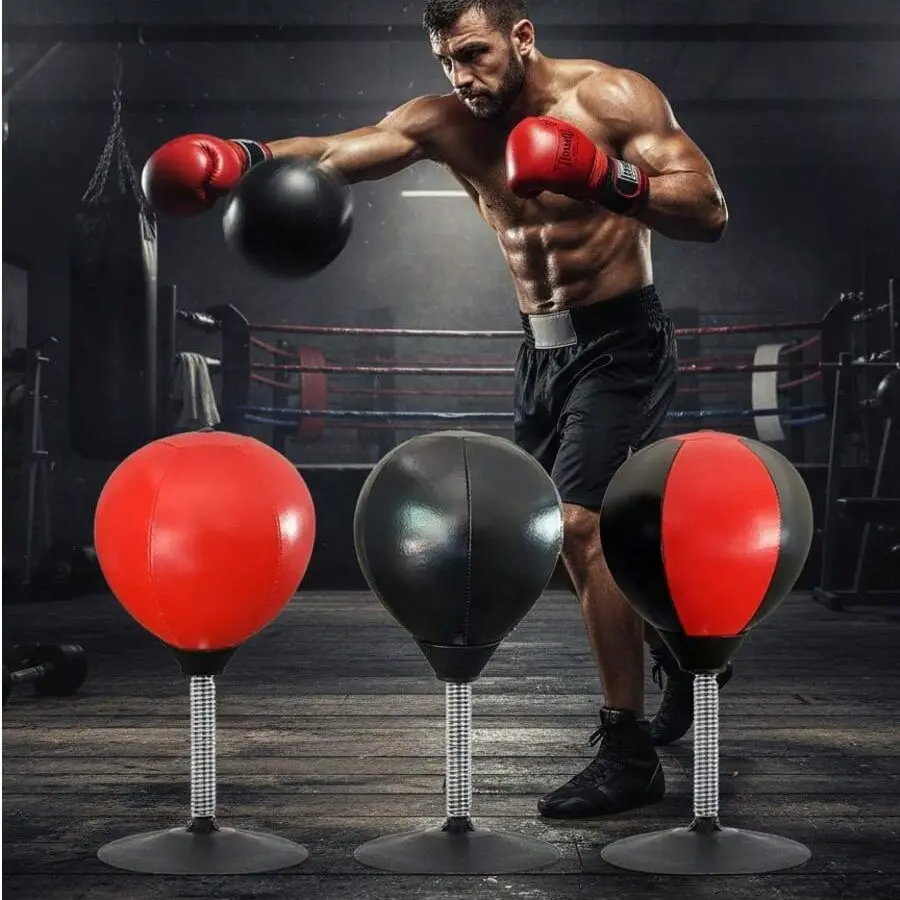 Desk Stress Ball for Adults, Office Desk Speed Ball, Suction Cup Boxing Reaction Ball, Pressure Relief Training Ball, 1pc Tabletop Release Tool