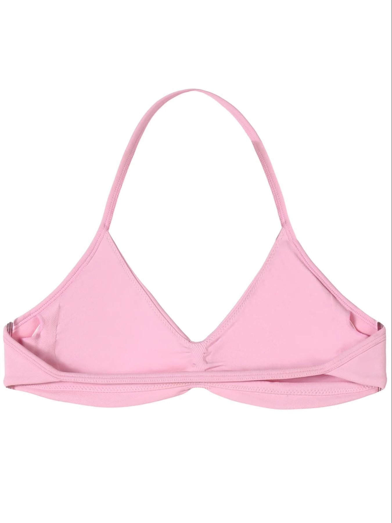 3-piece women's halter-neck, solid color high-elastic nylon backrest fitness bra, body-shaping and comfortable underwear, Breathable Sports Bra