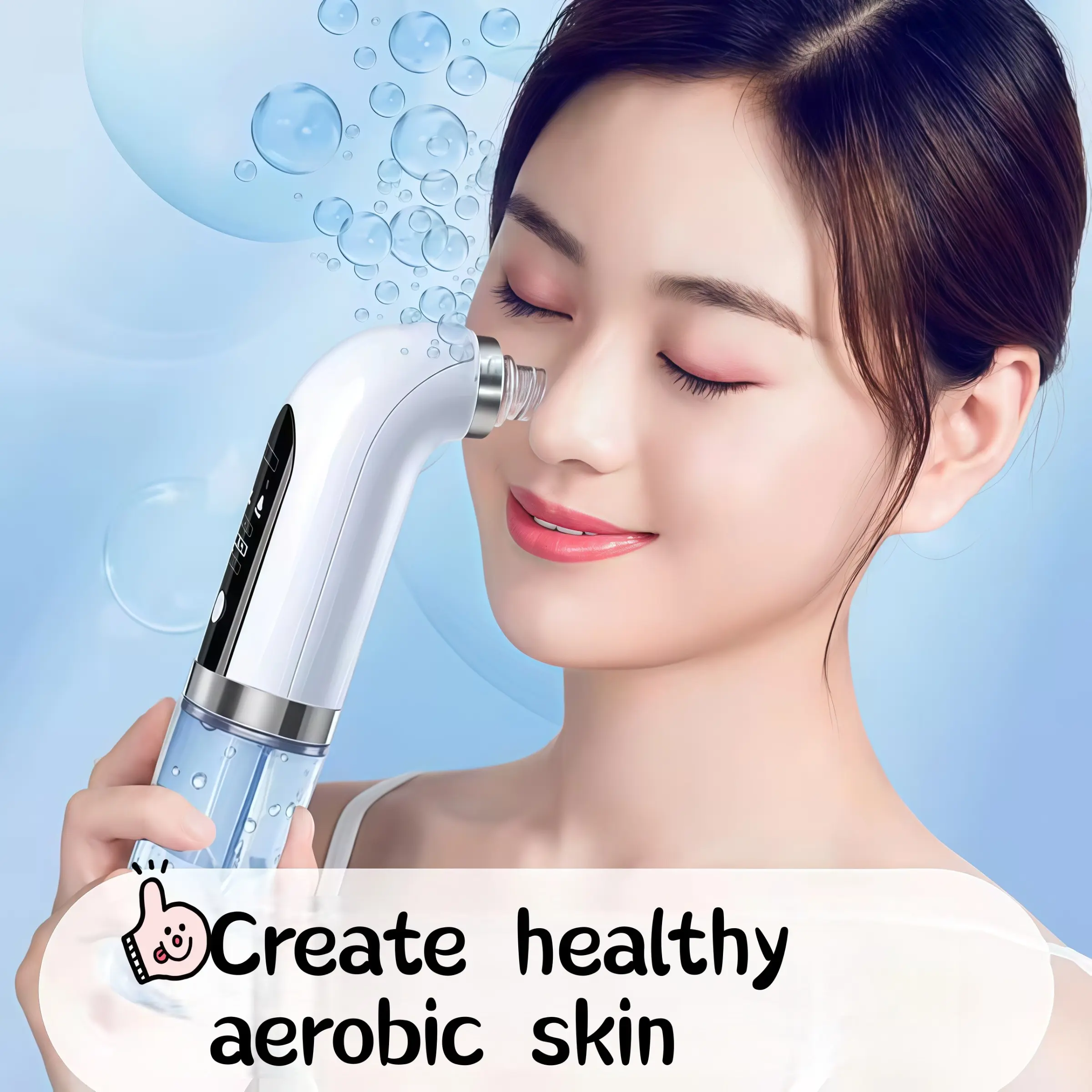 Electric Pore Care Tool with 4 Acne Tools, Facial Blackhead Remover, High-End Face Beauty Device, New Condition, Facial Pore Cleaner