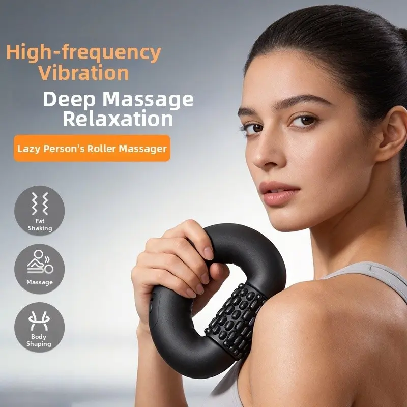 New Roll Massage Roller, Three-Level Adjustment Full-Body Deep Muscle Relief, Recovery Tap Massage Device, Ideal for Fitness Enthusiasts