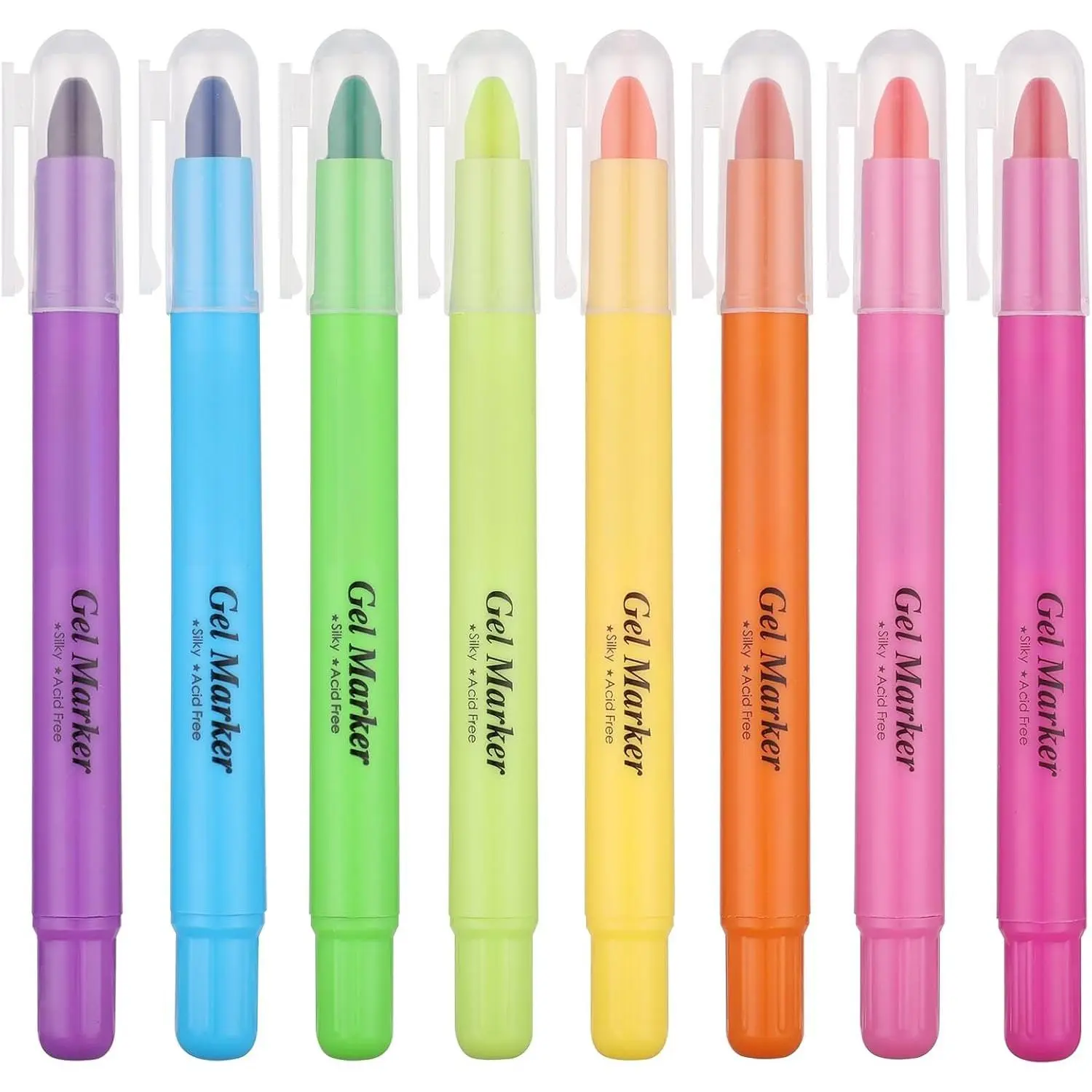 Highlighters No Bleed, 8  Colors Gel Highlighters | Marker Pens for  Study Journaling, 21403