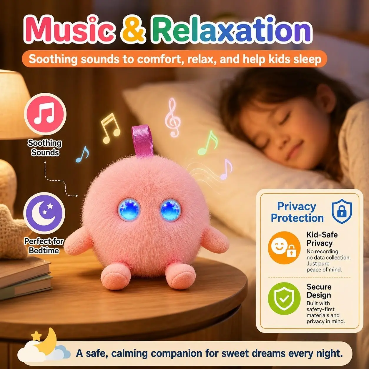 AI Interactive Plush Robot Toy, Smart Voice Chat Companion with APP Remote Control, Rechargeable Talking Plush, Music & Story Learning Toy for Kids Ages 3+, Educational Gift for Boys & Girls