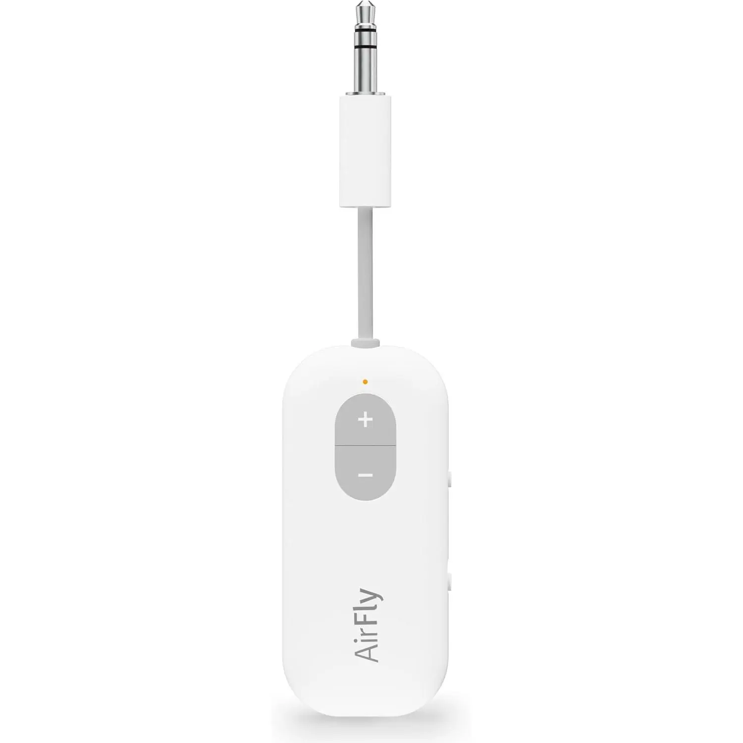 AirFly SE,   Audio Transmitter Adapter, White |  Adapter for AirPods/Headphones, 20+ Hr , Works with 3.5mm aux Jacks  Airplanes, TVs, Gym Equipment, Travel