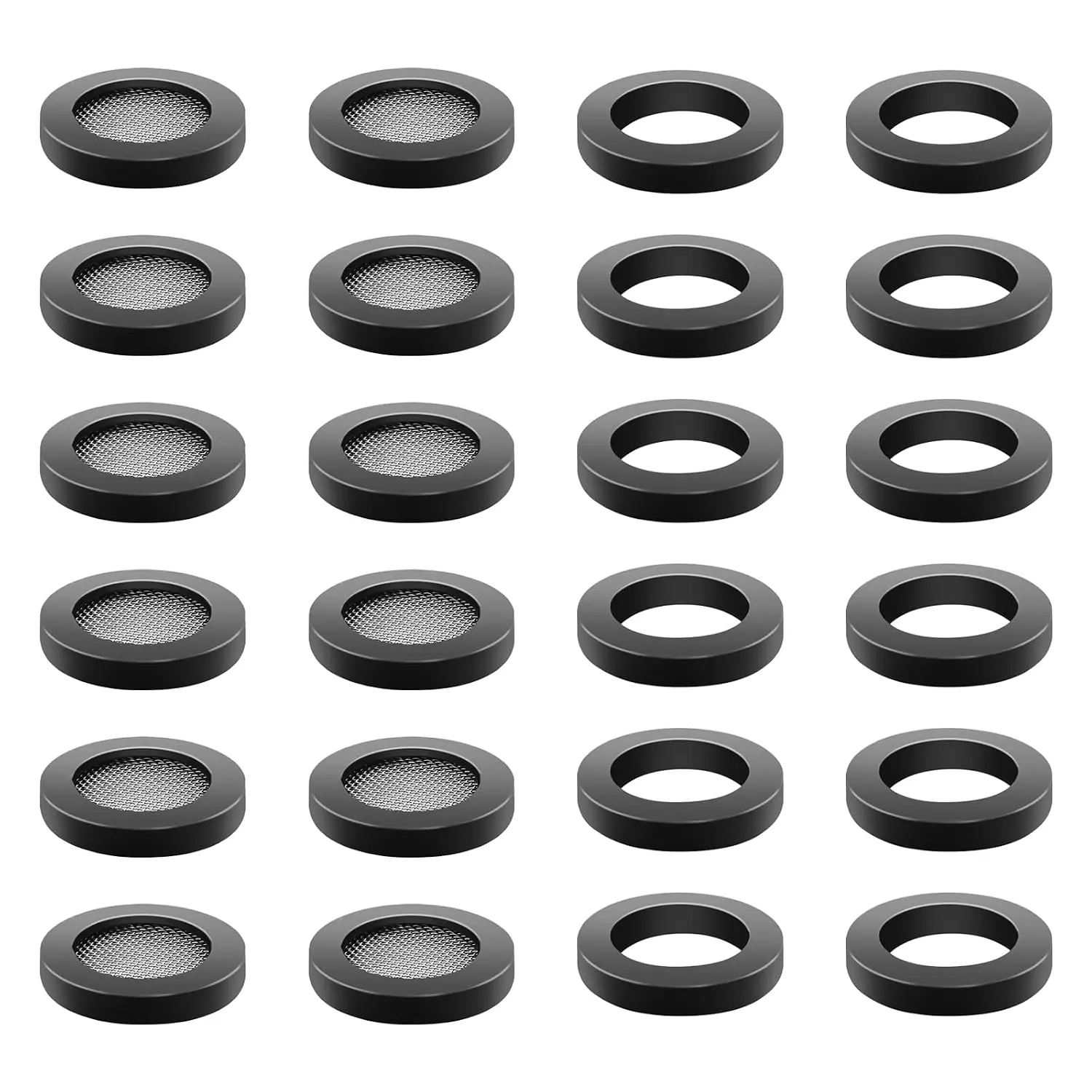 Shower  Gasket, Shower  Filter Gasket 12 count Rubber Washers Plumbing 12 count 3/4" Stainless Steel Water Hose Gasket for Water Faucet Shower  Garden Hose Screen Filter Connector