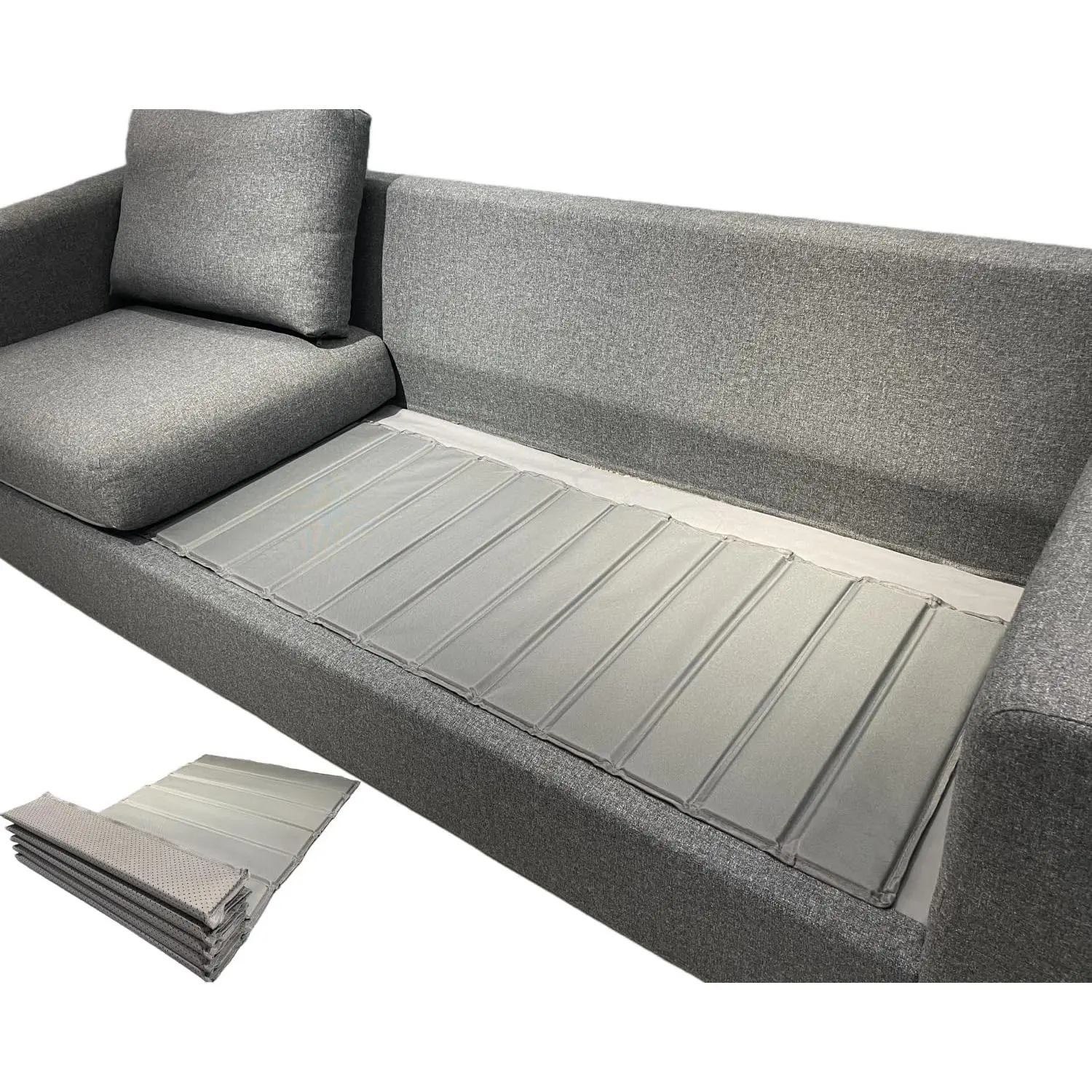 Duty Couch Board for Sagging Seat, 0.5" Thick Plywood Sofa Cushion for Sagging Couch, 70 x 21.5 Inch Wood Insert for 3-or Loveseat, 500 lbs Capacity, Non-Slip, Grey