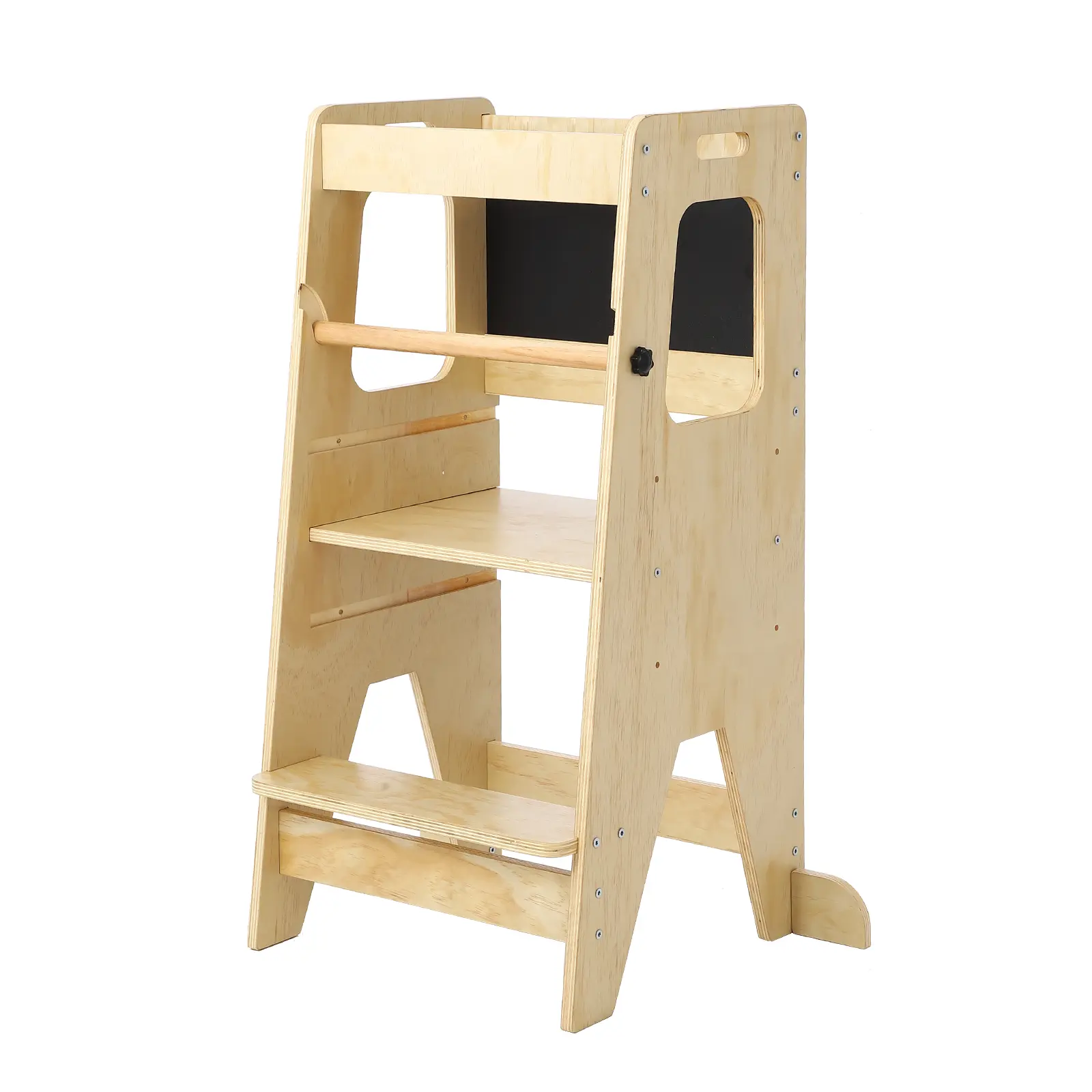 GARVEE Kids Kitchen Standing Step Stool with Safety Rail, Anti-Slip Protective Design Toddler Learning Tower Helper Stool for Kitchen Counter, Washing Hands & Cooking