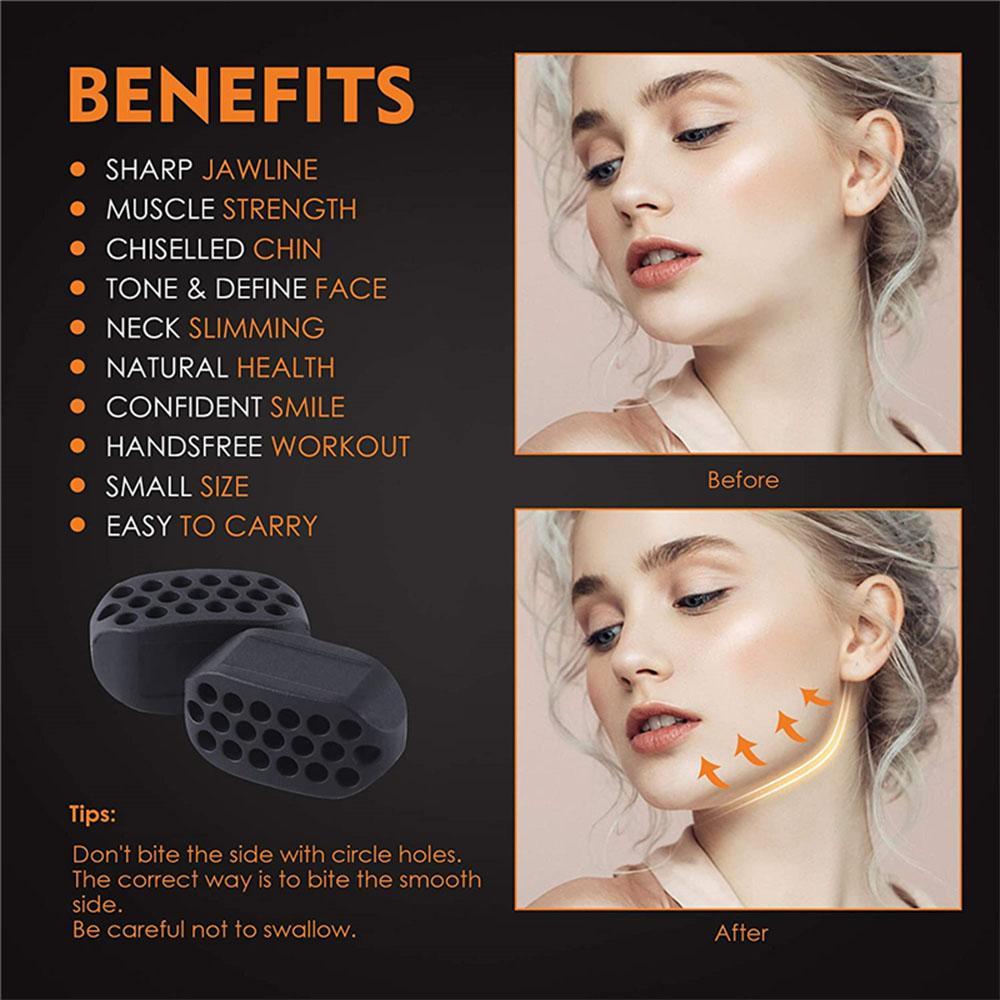 Silicone Jawline Exerciser, 6 Counts/box Jawline Muscle Training Ball, Face Muscle Training Tool, Fitness Equipment for Home Gym, Lightweight