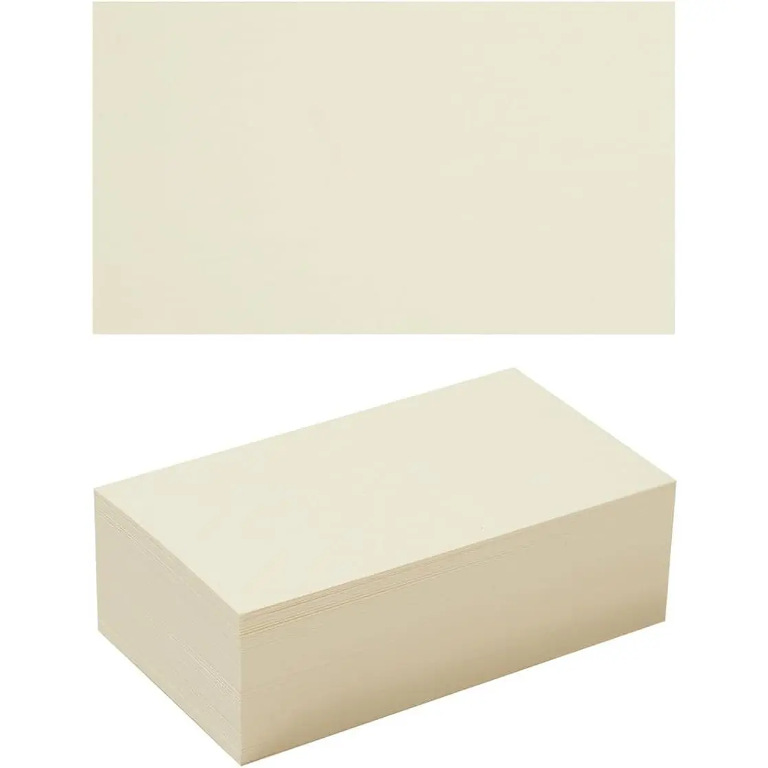 50 Sheets Blank Cardstock Paper 250 GSM, Cream, 3x5 inches | Thick Heavy Cards Stock, For DIY Art Projects, Card Making, Postcards, Greeting Cards, Party Invitations
