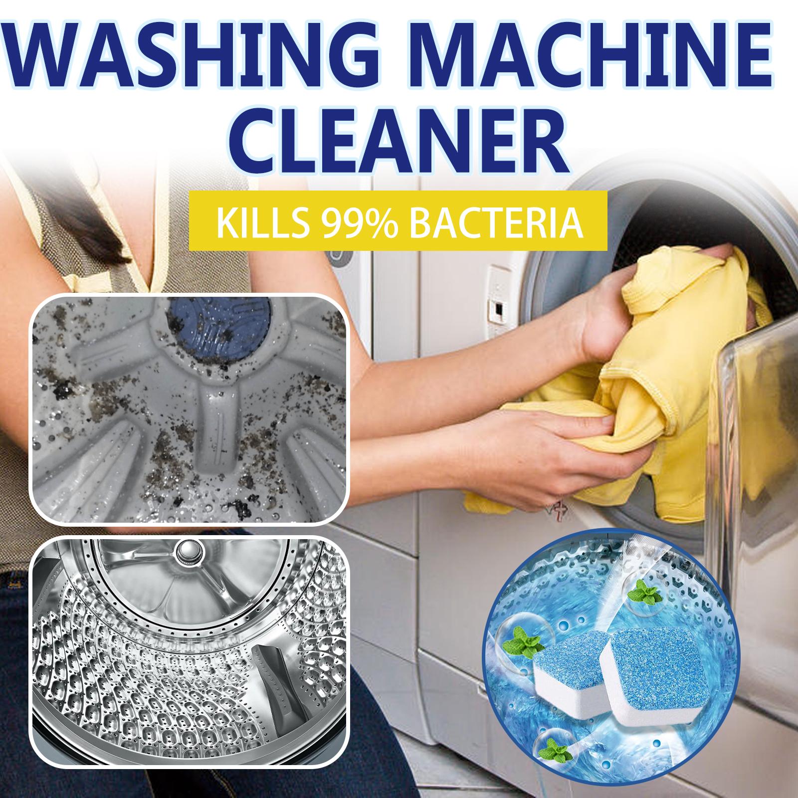 Washing machine cleaning tablets for drum-type washing machines, removes odors and dirt, deodorizes and cleans