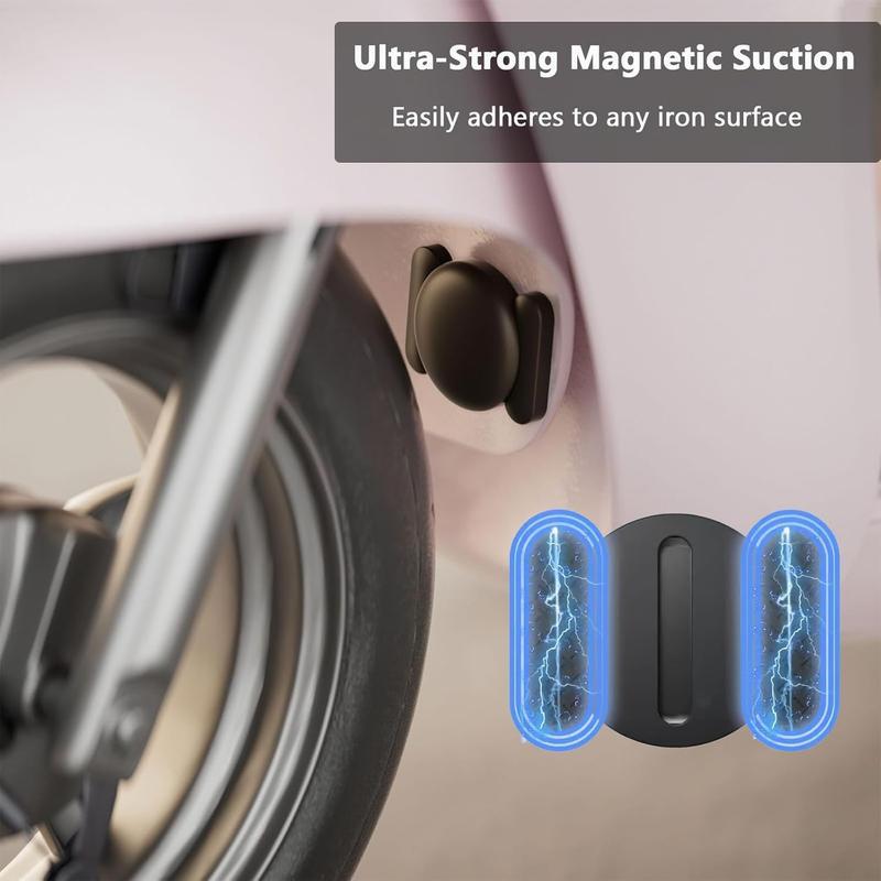 4-Pack GPS Car Tracker with Strong Magnetic Locator, Anti-Loss Positioning Device, Compatible with Apple Find My APP for Easy Vehicle Tracking