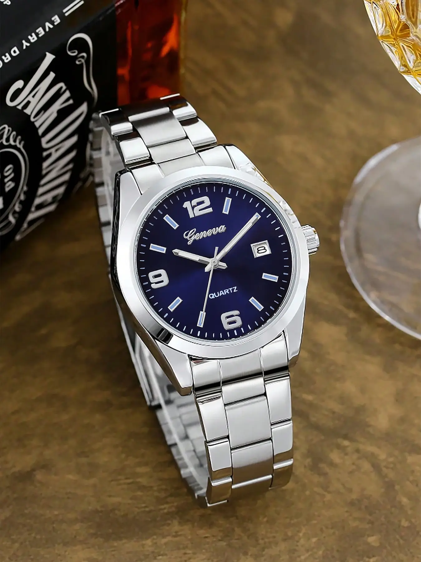 Elegant Stainless Steel Silver Color Women's Watch with Calendar, Analog Display, Daily Wear, Perfect Gift for Birthday