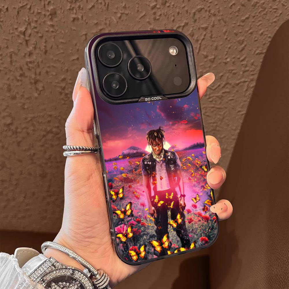 J-Juice Legends Never Die W-WRLD Phone Case For iPhone 17,16,15,14,13,12,11,Pro,Max,Plus,E,Air,Mini Black Gray IMD