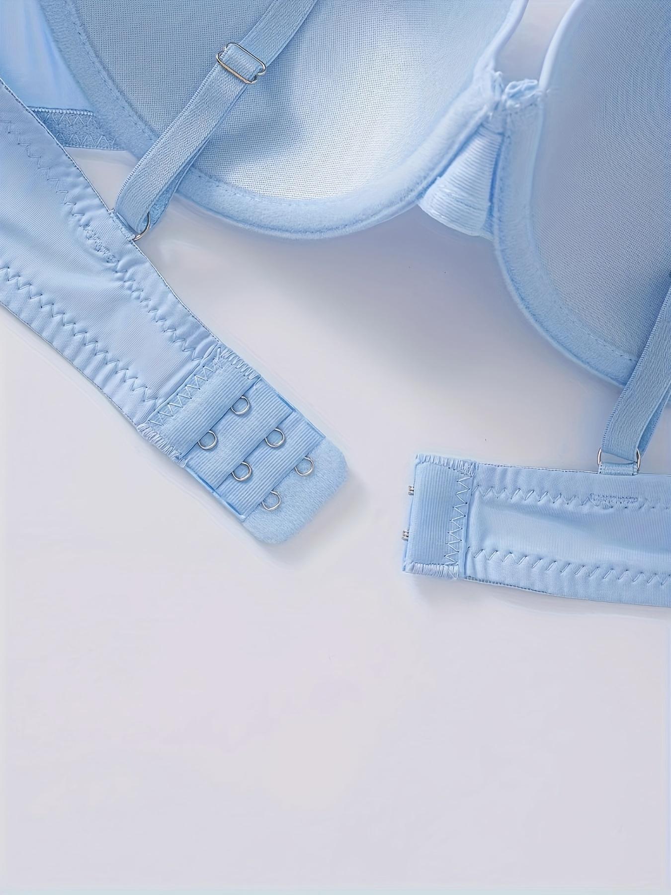Women's Underwire Bra Set, Medium Support, Casual Fitted Design, Adjustable Buckle Closure, All Season Comfort, Daily Wear Essentials