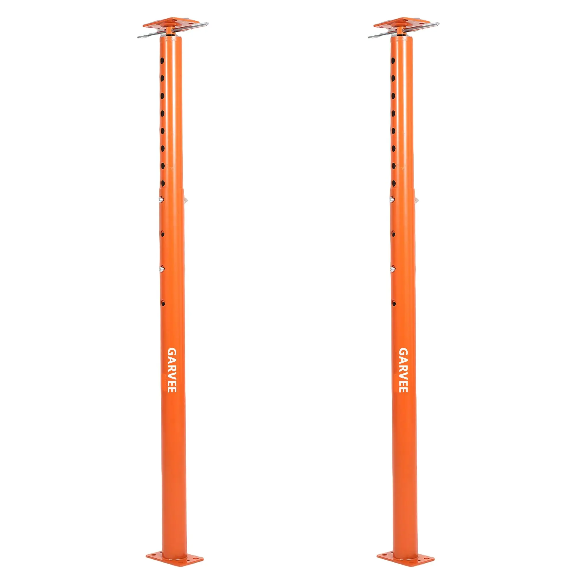 Garvee 2 Pack Heavy Duty Adjustable Steel Jack Posts – 18,000 lbs Capacity – 19-36in Telescopic Floor Support – Structural Beam & Joist Leveling for Basement, Crawl Space, Renovation