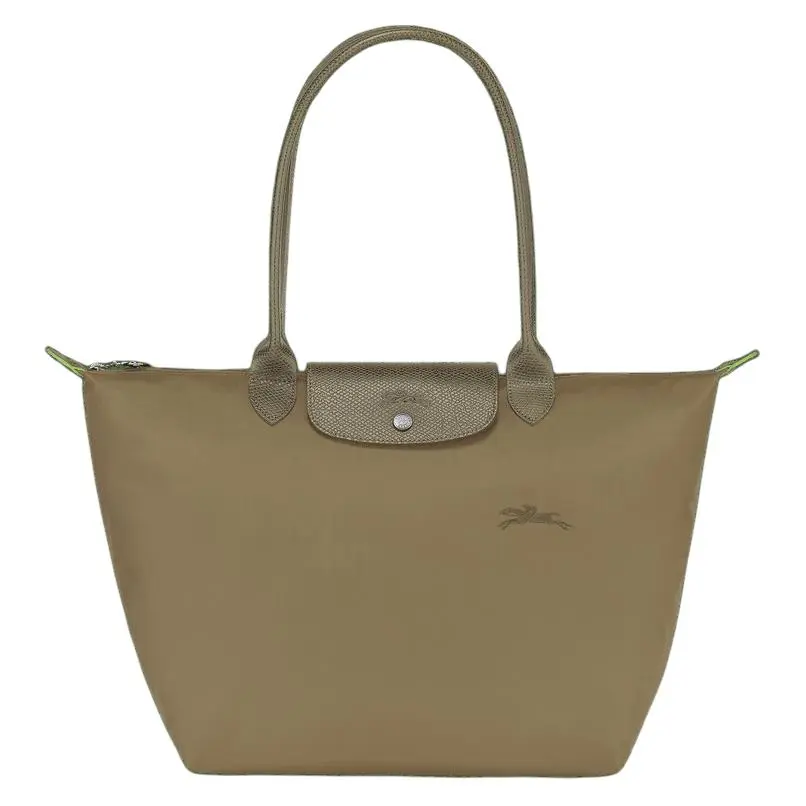 Longchamp Le Pliage Green Nylon Crossbody Handbag for Women, Artichoke Color