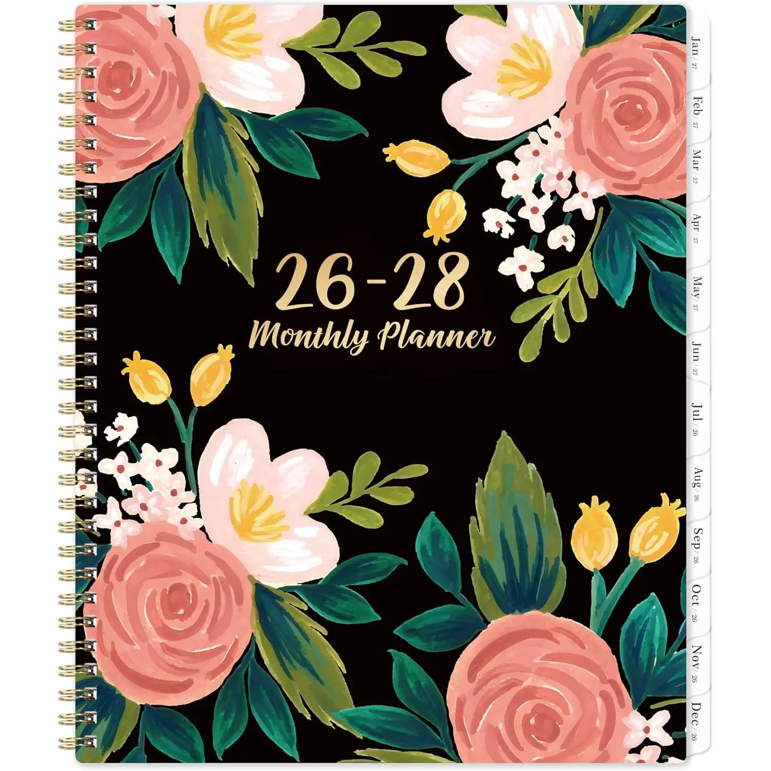 2026-2028 Monthly Planner/Calendar - 2 Year Planner, Jul 2026 - Jun 2028, Monthly Calendar 2026-2028 with Two-Side Pocket, 9'' x 11'', Tabs, Sturdy Binding