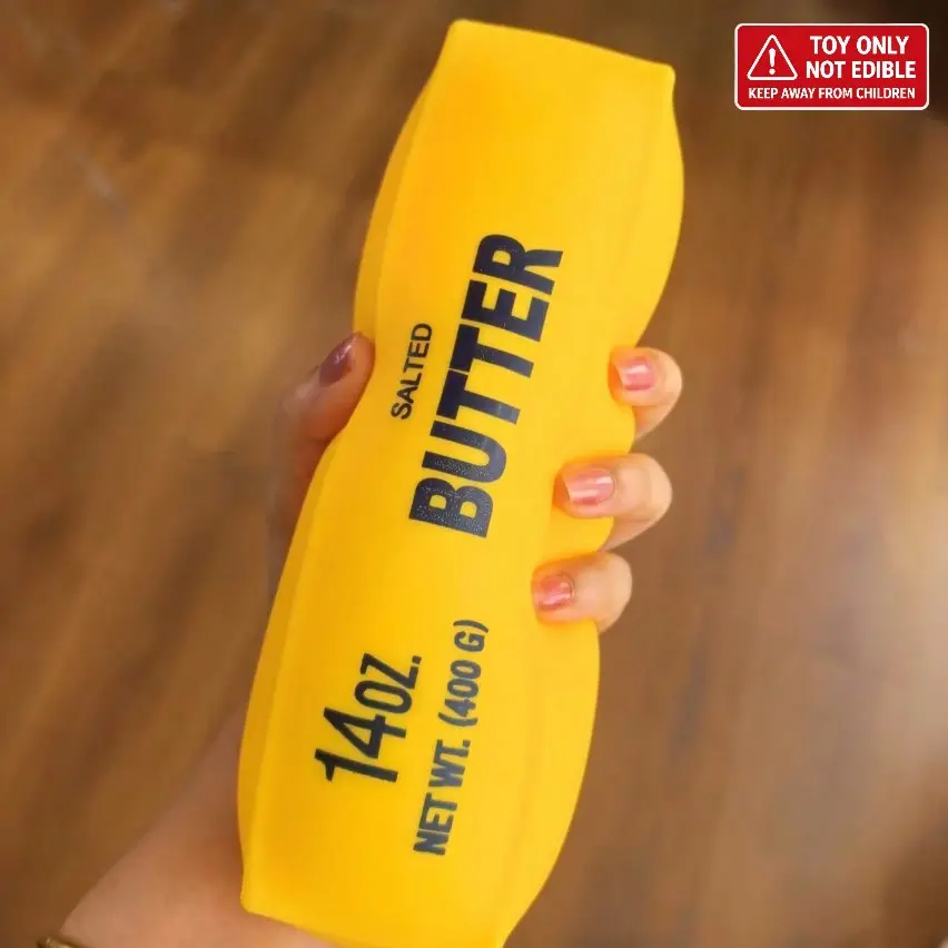 22cm Giant Butter Stick Tpr Squeeze Toy, Slow Rebound Stress Relief Finger Toy, Soft Toy for Anxiety Relief, Squishy Fidget Toy, Slow Rebound Squishies